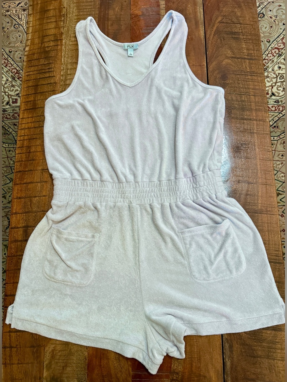FLX Light blue Terry Cloth Romper